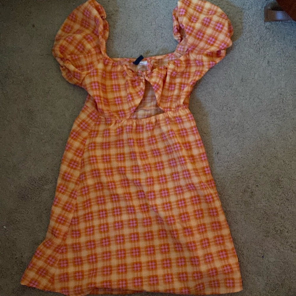 Plaid dress S